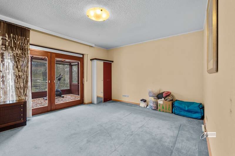 Schlafzimmer am Wintergarten