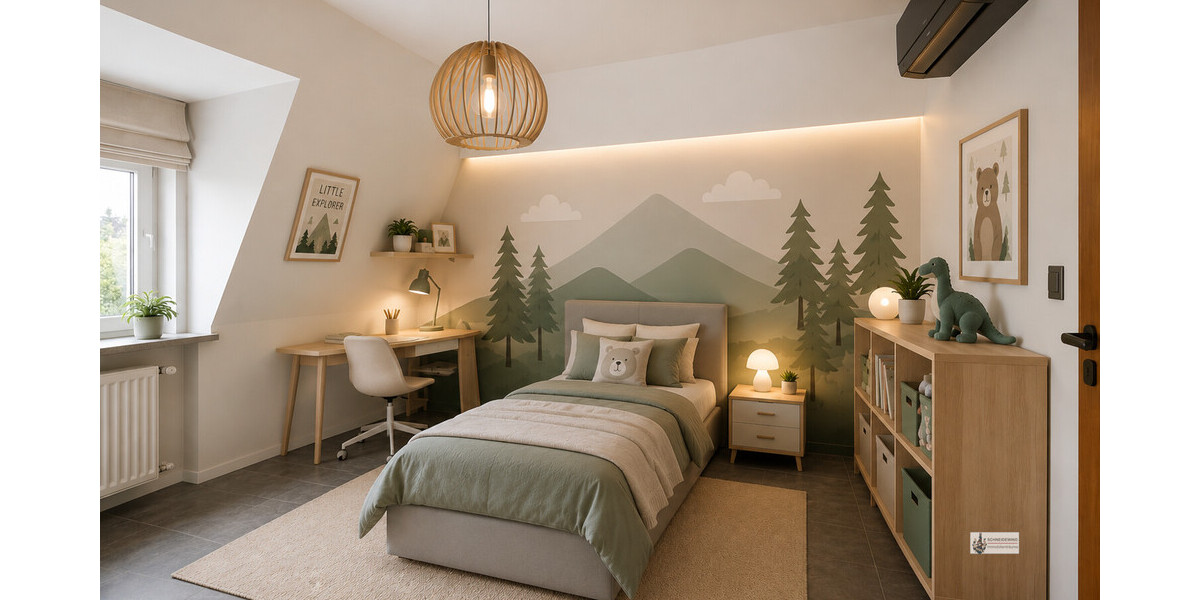 Gemütliches Kinderzimmer im skandinavischen Stil