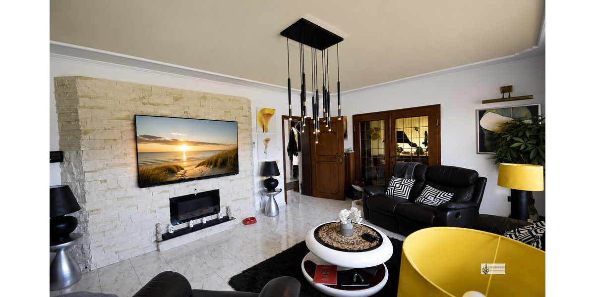 Steinwand im Wohnzimmer